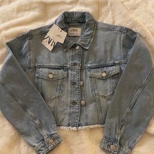 Zara cropped jean jacket